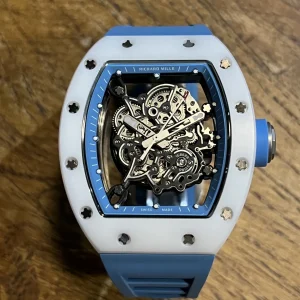 Richard Mille RM055 45mm White Dial Swiss Automatic Kautschukarmband 1:1 Clone Watch
