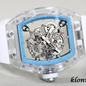 Richard Mille RM055 430mm White Skeleton Swiss Automatic Kautschukarmband 1:1 Clone Watch