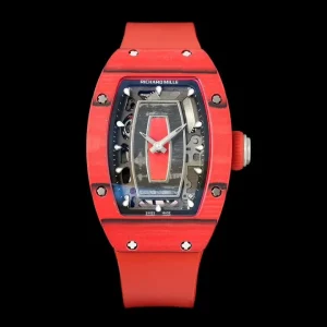 Richard Mille RM 07-01 Red TPT Carbon Swiss Automatic Kautschukarmband 1:1 Clone Watch