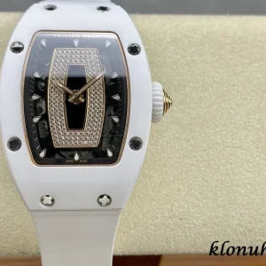 Richard Mille RM07-01 White Zifferblatt Automatik Kautschukarmband 1:1 Clone Watch