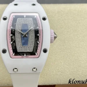 Richard Mille RM07-01 White Zifferblatt Automatik Kautschukarmband 1:1 Clone Watch