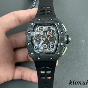 Richard Mille RM11-03 45mm Black Dial Swiss Automatic Kautschukarmband 1:1 Clone Watch