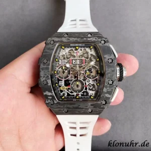 Richard Mille RM11-03 45mm Black Dial Swiss Automatic Kautschukarmband 1:1 Clone Watch