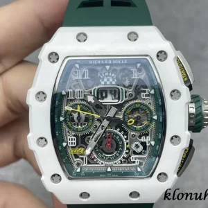 Richard Mille RM11-03 Le Mans 45mm Grau Schweizer Automatikwerk Kautschukarmband 1:1 Clone Watch