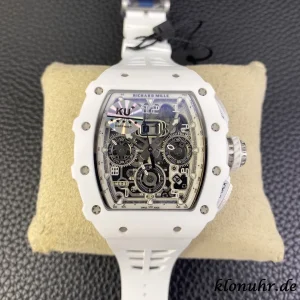 Richard Mille RM11-03 45mm White Dial Swiss Automatic Kautschukarmband 1:1 Clone Watch