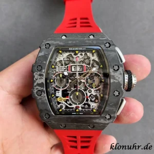 Richard Mille RM11-03 45mm Black Dial Swiss Automatic Rubber Band 1:1 Clone Watch