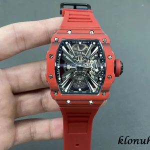 Richard Mille RM12-01 42mm Blaues Zifferblatt Automatikwerk Kautschukarmband 1:1 Clone Watch