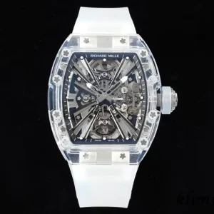 Richard Mille RM12-01 45mm Blaue Zifferblatt Automatik Kautschukarmband 1:1 Clone Watch