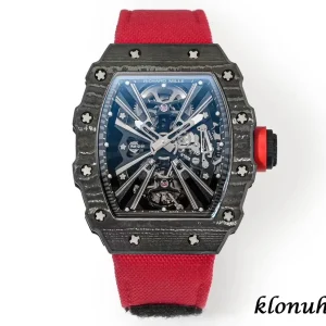Richard Mille RM12-01 51mm Blaues Zifferblatt Automatik Kautschukarmband 1:1 Clone Watch