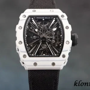 Richard Mille RM12-01 42mm Black Skeleton Swiss Automatic Kautschukarmband 1:1 Clone Watch