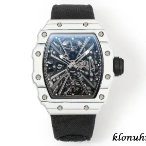 Richard Mille RM12-01 42mm Schwarzes Zifferblatt Automatik Kautschukarmband 1:1 Clone Watch