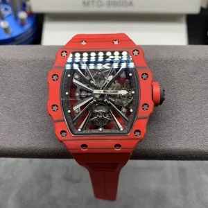 Richard Mille RM12-01 42mm Rot Automatik Kautschukarmband 1:1 Clone Watch