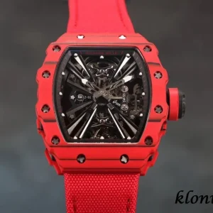 Richard Mille RM12-01 Rotes Zifferblatt Automatik Kautschukarmband 1:1 Clone Watch