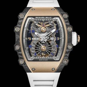 Richard Mille RM21-01 51x43x15mm Blaue Zifferblatt Automatik Kautschukarmband 1:1 Clone Watch