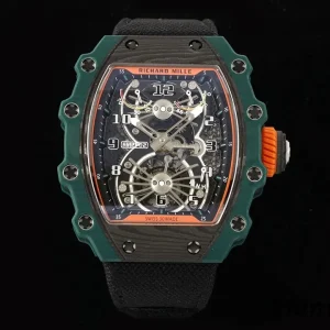 Richard Mille RM 21-02 42mm Schwarz Uhrwerk Schweizer Automatikwerk Kautschukarmband 1:1 Clone Watch