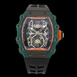 Richard Mille RM 21-02 42mm Dunkelblaues Zifferblatt Schweizer Automatikwerk Kautschukarmband 1:1 Clone Watch
