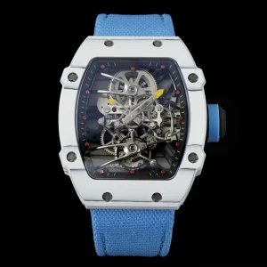 Richard Mille RM 27-02 45mm Dunkelblaues Zifferblatt Automatik Kautschukarmband 1:1 Clone Watch