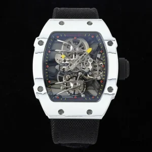 Richard Mille RM 27-02 45mm Blaue Zifferblatt Automatik Kautschukarmband 1:1 Clone Watch