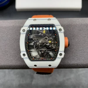 Richard Mille RM27-02 45mm Skelett Uhrwerk Schweizer Automatikwerk Kautschukarmband 1:1 Clone Watch