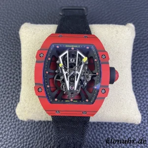 Richard Mille RM27-03 43.5mm Schwarz Skelett Automatik Kautschukarmband 1:1 Clone Watch