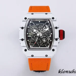 Richard Mille RM 35-01 42mm Black Skeleton Swiss Automatic Kautschukarmband 1:1 Clone Watch
