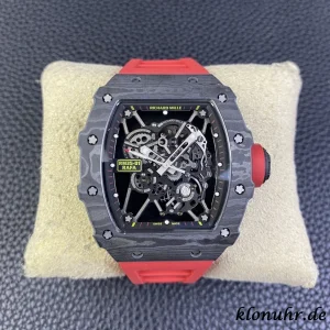 Richard Mille RM35-01 Black Skeleton Swiss Automatic Kautschukarmband 1:1 Clone Watch