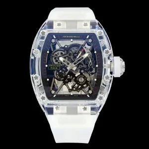 Richard Mille RM35-01 42.70mm Blaues Zifferblatt Schweizer Automatikwerk Kautschukarmband 1:1 Clone Watch