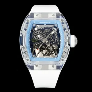 Richard Mille RM35-01 42mm Blaue Zifferblatt Automatik Kautschukarmband 1:1 Clone Watch