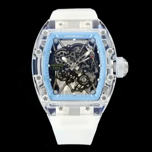 Richard Mille RM35-01 42mm Blaue Zifferblatt Automatik Kautschukarmband 1:1 Clone Watch