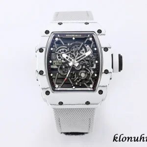 Richard Mille RM 35-01 Rafael Nadal 45mm Black Dial Automatic Kautschukarmband 1:1 Clone Watch