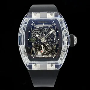 Richard Mille RM35-01 Transparent Black Dial Swiss Automatic Kautschukarmband 1:1 Clone Watch