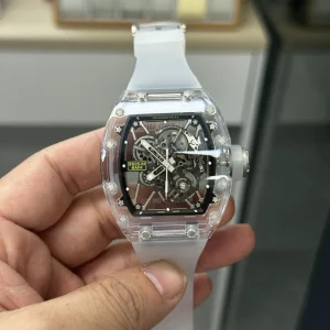 Richard Mille RM35-01 White Skeleton Swiss Automatic Kautschukarmband 1:1 Clone Watch