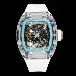 Richard Mille RM35-01 White Skeleton Swiss Automatic Kautschukarmband 1:1 Clone Watch