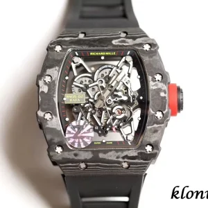 Richard Mille RM35-02 45mm Skeleton Dial Swiss Automatic Kautschukarmband 1:1 Clone Watch