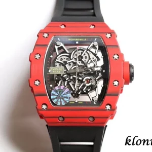 Richard Mille RM35-02 45mm Black Dial Swiss Automatic Kautschukarmband 1:1 Clone Watch
