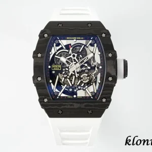 Richard Mille RM35-02 45mm Blaue Zifferblatt Automatik Kautschukarmband 1:1 Clone Watch