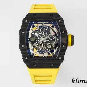 Richard Mille RM35-02 45mm Blaues Zifferblatt Automatik Kautschukarmband 1:1 Clone Watch