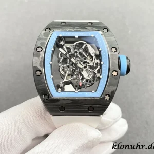 Richard Mille RM35-02 42mm Blaues Zifferblatt Automatik Kautschukarmband 1:1 Clone Watch