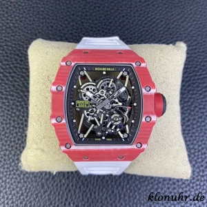 Richard Mille RM35-02 Red Carbon Swiss Automatic Metal Bracelet 1:1 Clone Watch