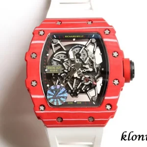 Richard Mille RM35-02 45mm Rot Kautschukarmband Schweizer Automatikwerk 1:1 Clone Watch