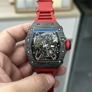 Richard Mille RM35-02 Rafael Nadal 44mm Skeleton Dial Swiss Automatic Kautschukarmband 1:1 Clone Watch