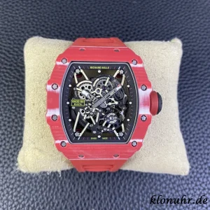 Richard Mille RM35-02 Red Carbon Swiss Automatic Kautschukarmband 1:1 Clone Watch