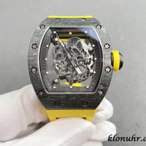 Richard Mille RM35-02 45mm Black Skeleton Dial Automatic Rubber Band 1:1 Clone Watch