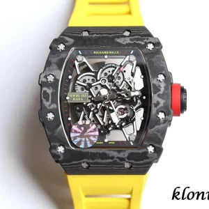 Richard Mille RM35-02 Yellow Kautschukarmband 1:1 Clone Watch