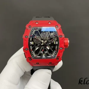 Richard Mille RM35-03 43mm Schwarz Uhrwerk Schweizer Automatikwerk Kautschukarmband 1:1 Clone Watch