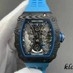 Richard Mille RM53-01 42mm Grau Automatik Kautschukarmband 1:1 Clone Watch