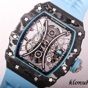 Richard Mille RM53-01 Grey Dial Automatic Rubber Strap 1:1 Clone Watch