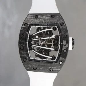 Richard Mille RM59-01 Skeleton 42mm Black Dial Swiss Automatic Kautschukarmband 1:1 Clone Watch