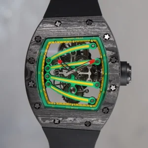 Richard Mille RM59-01 Green Dial Automatic Rubber Band 1:1 Clone Watch