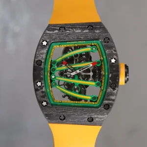 Richard Mille RM59-01 Green Skeleton Swiss Automatic Rubber 1:1 Clone Watch